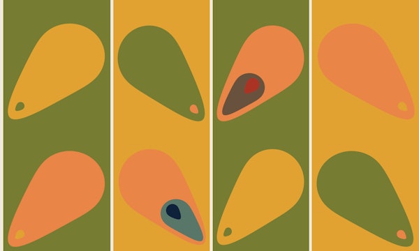 Mid Century Modern Leaves Vibes