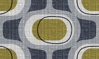 tweedy orbs-indgo-retro green-mid century carta da parati
