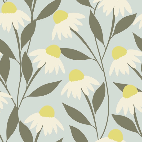 Jumbo modern pastel daisies