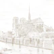 Gravure Notre Dame de Paris