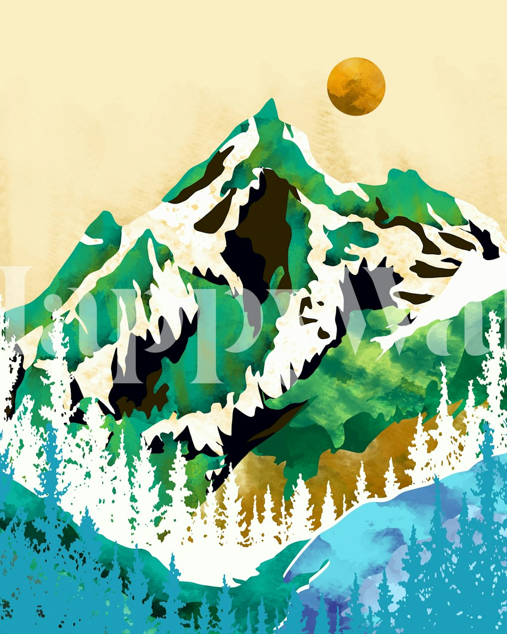 Grass Is Greener Where It Is Loved ταπετσαρία σε έναν χώρο