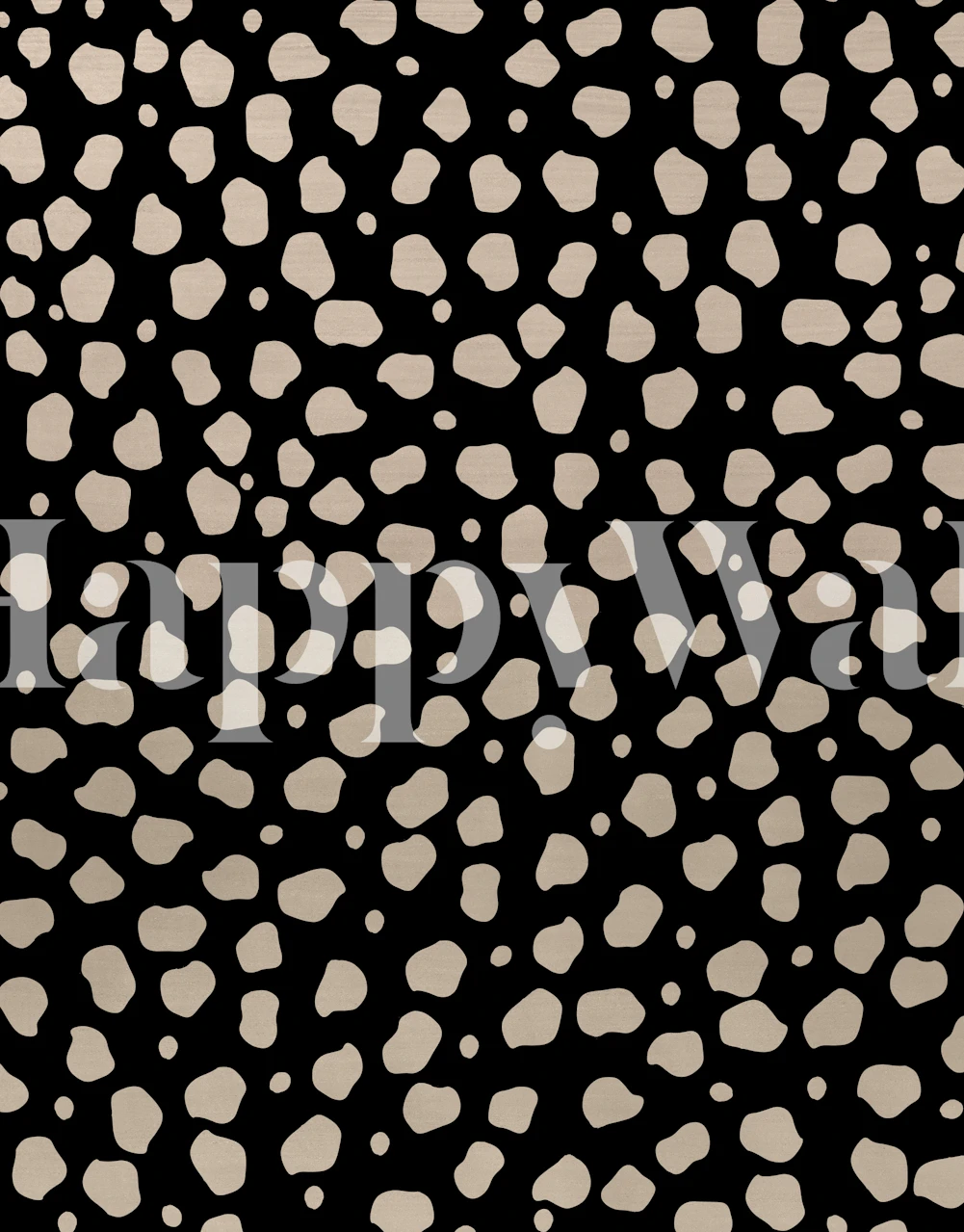 Cheetah print pattern in black and tan colors wallpaper