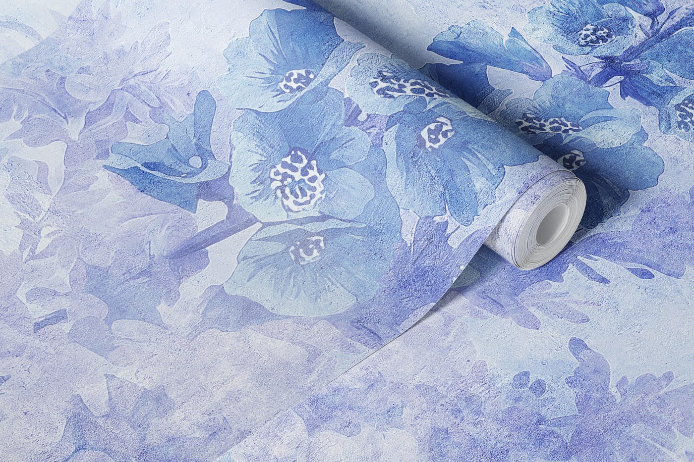Dreamy Blue Foxgloves wallpaper roll