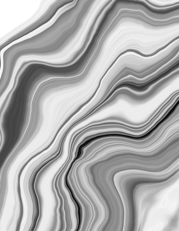 Liquid Gray White Agate 1