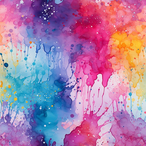 Vibrant Color Paint Splash Art