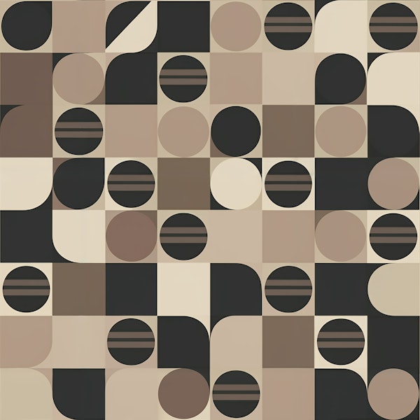 Retro Earthy Geometric Shapes