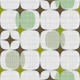 Mid Century Modern Geo Starburst -retro green