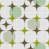 Mid Century Modern Geo Starburst -retro green papel pintado