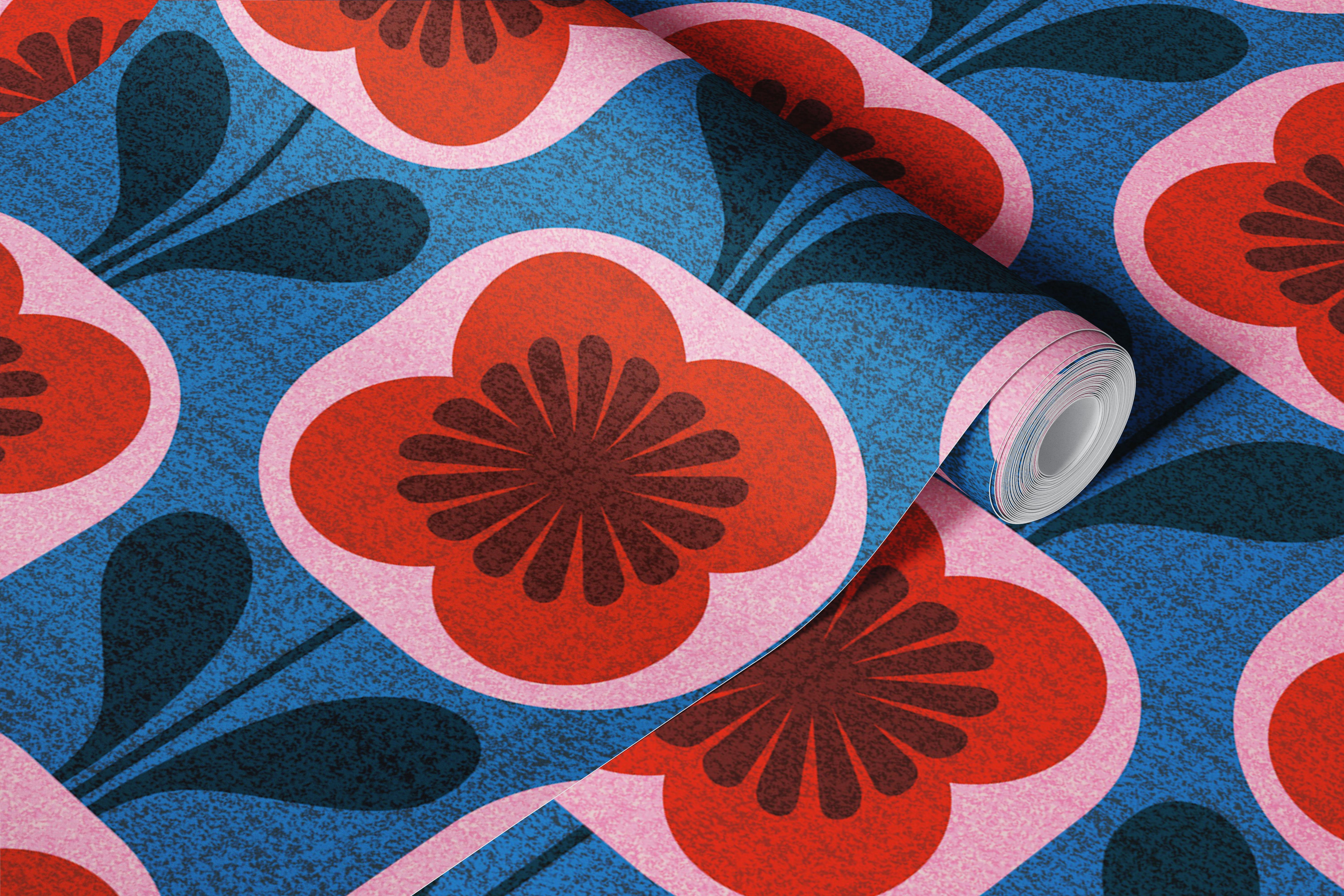 Boho Jewel Blooms wallpaper pattern