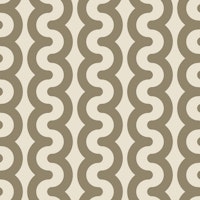 Bold wavy stripes dark cooper wallpaper
