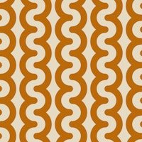 Bold wavy stripes caramel brown ταπετσαρία