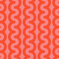 Bold wavy stripes pink and red ταπετσαρία