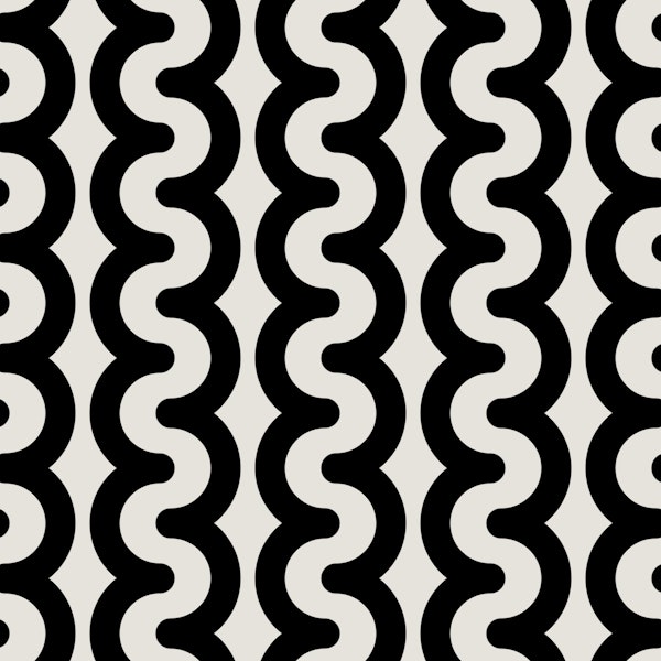 Bold wavy stripes black and white