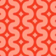 Wavy starry stripes pink red
