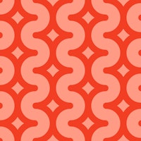 Wavy starry stripes pink red wallpaper