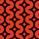 Wavy starry stripes black red