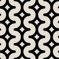 Wavy starry stripes black and white papiers peint