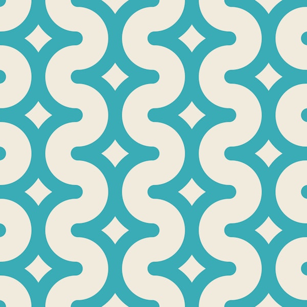 Wavy starry stripes light blue