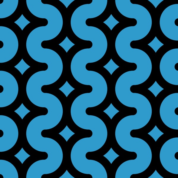 Wavy starry stripes dark blue navy