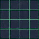 Navy Blue and Green Grid Squares