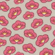Chic Pink Cherry Blossoms on Taupe Backdrop