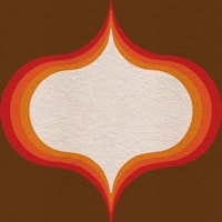 Retro Groovy Medallion Sunset Tones wallpaper
