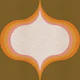 Retro Earth Tones Medallion on Ochre