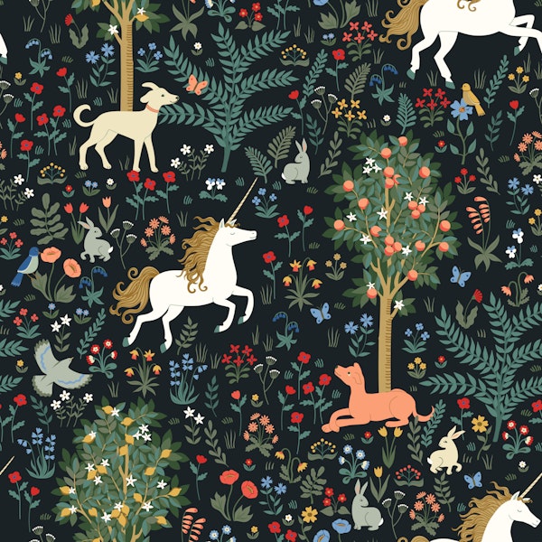 The Unicorns Garden - Black Med Large