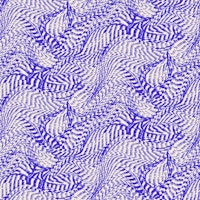 Vibrant Abstract Blue Waves Optic Illusion tapete