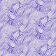 Vibrant Abstract Blue Waves Optic Illusion