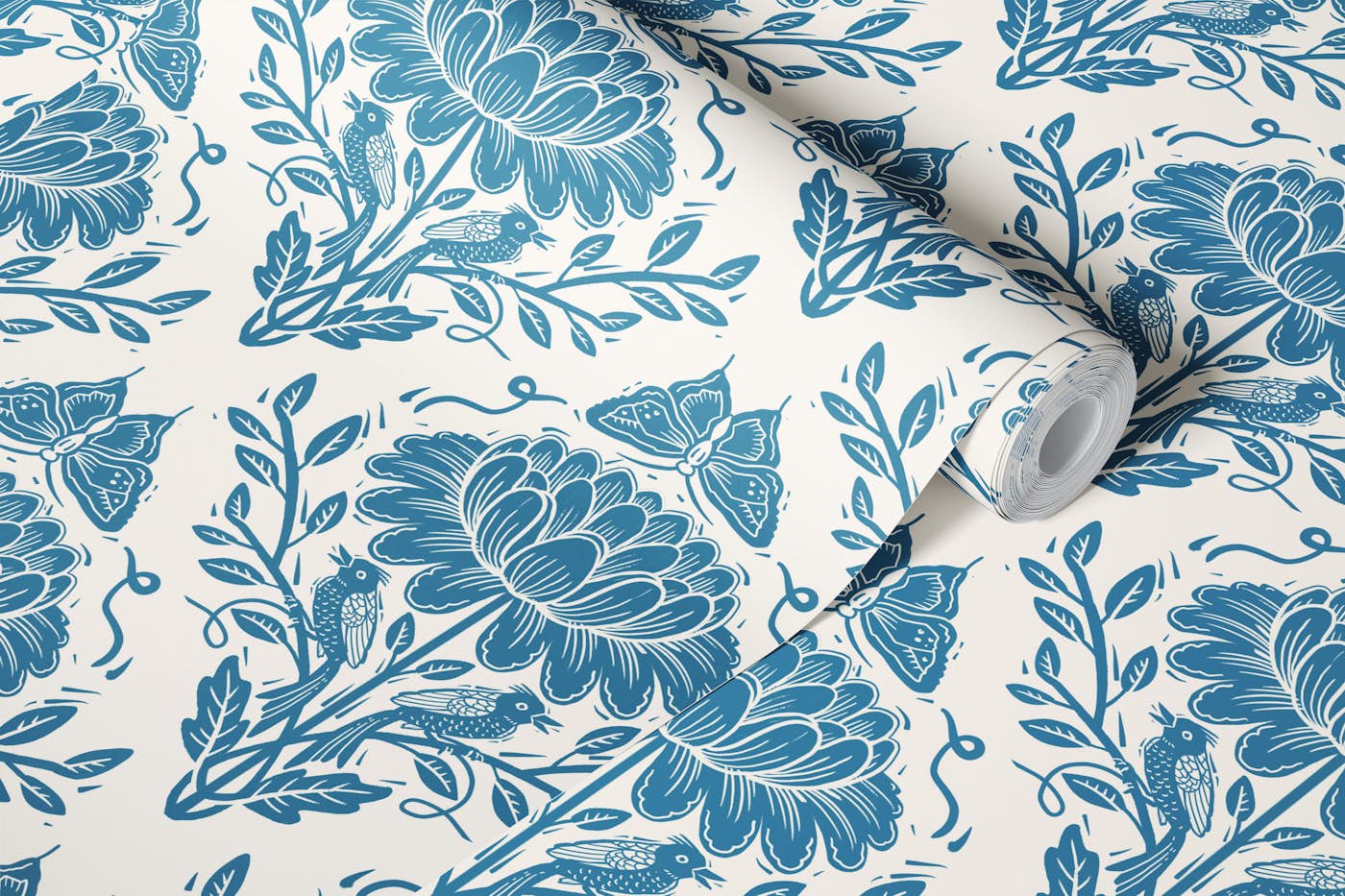 Sophisticated Flower Touch wallpaper roll