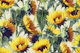 Sunflowers Forever in Gold and Green