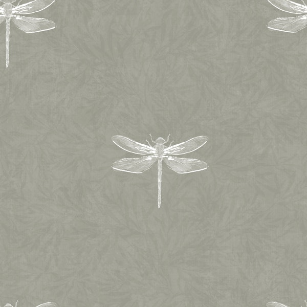 Serene Dragonfly Bliss - Sage Green