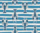 Coastal Lobster Stripe - Bold Ocean Blue