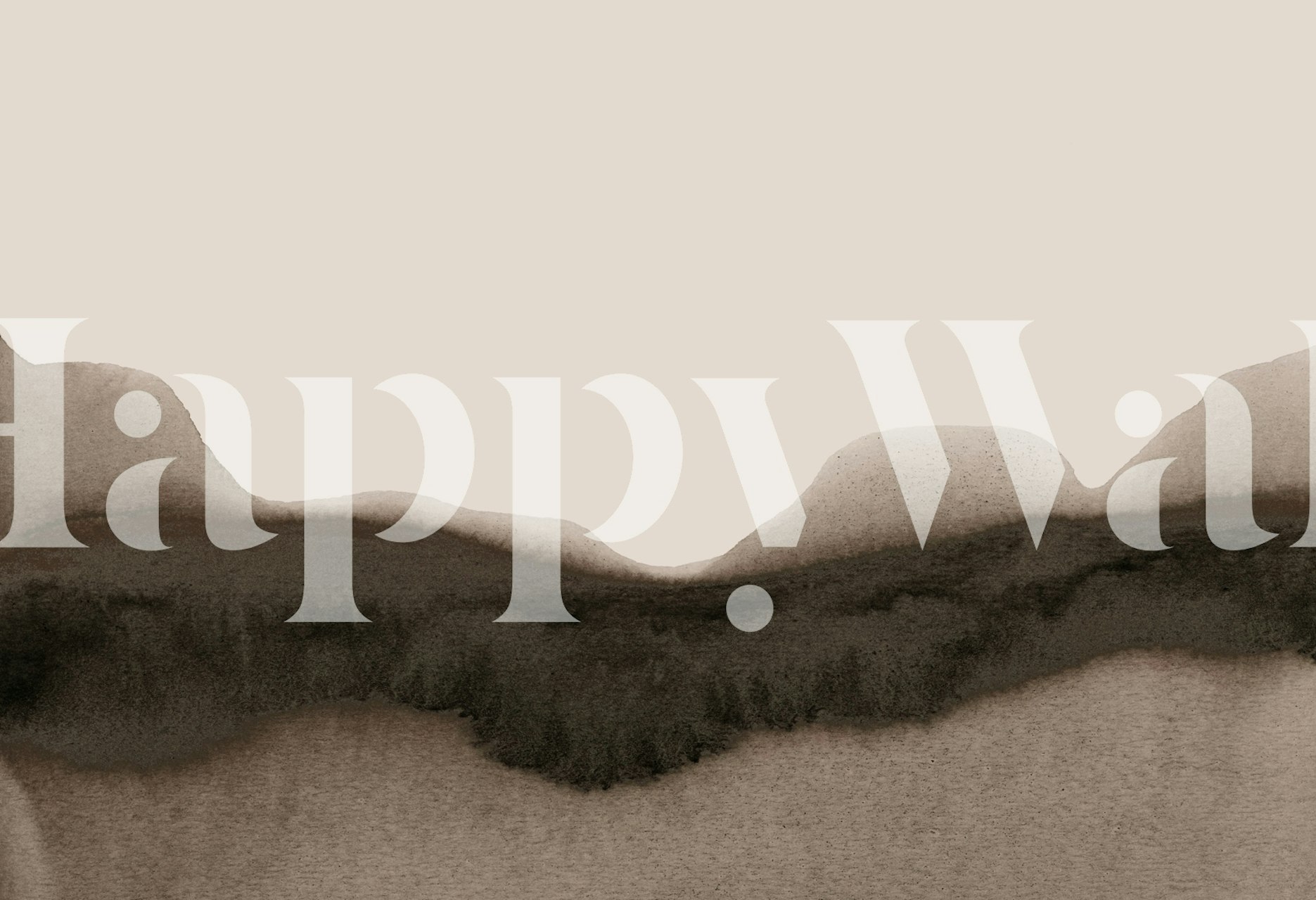 Subtle Horizon Hue tapet uppvisad i ett rum