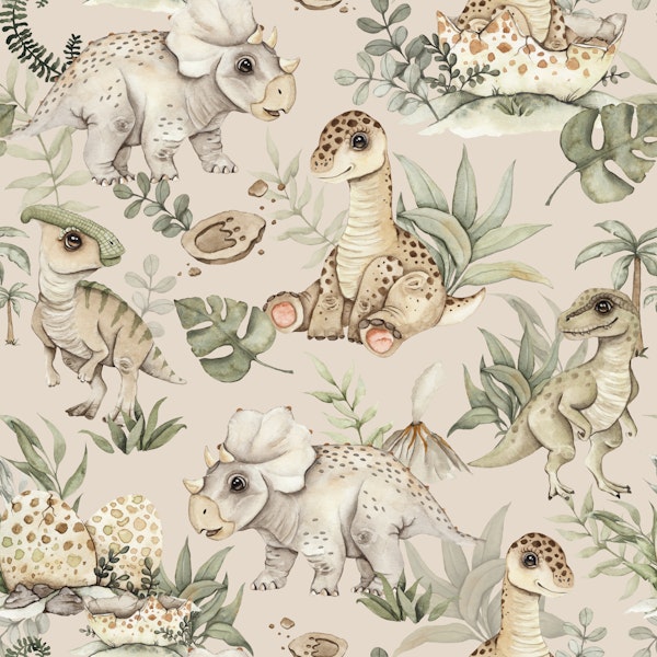 Baby Dinosaur World beige