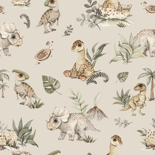 Baby Dino World beige small