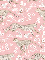 Cheetah Chintz - cotton candy pink tapete