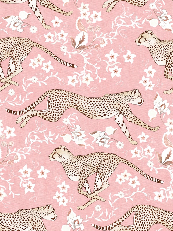 Cheetah Chintz - cotton candy pink