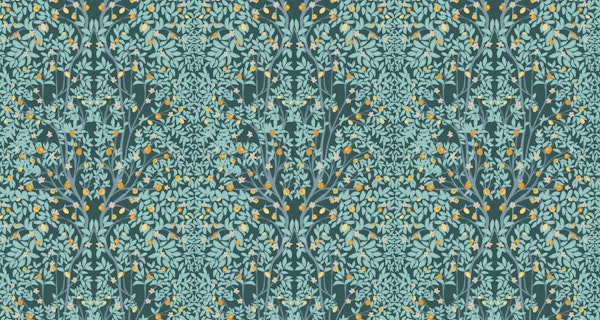 Berry Bush Dark Mural