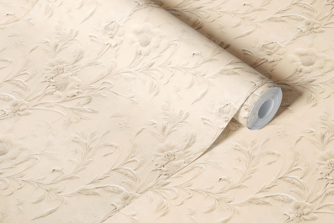 Tea Elegance Sand Relief wallpaper roll