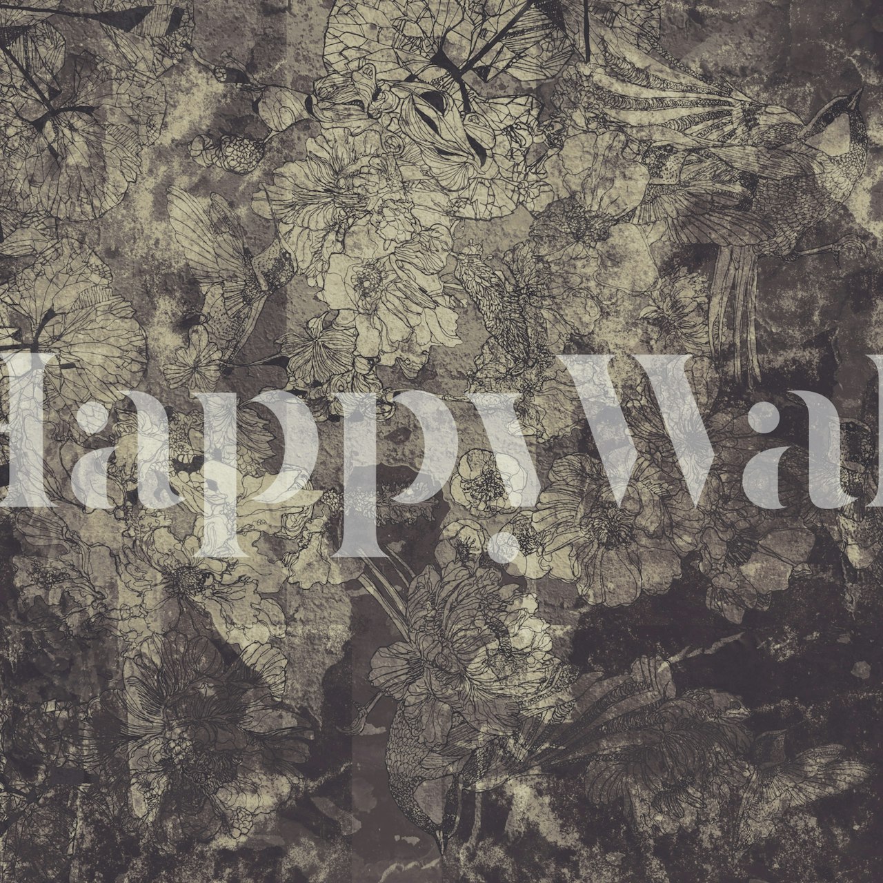 Faded Elegance Blossoms tapeta w pokoju