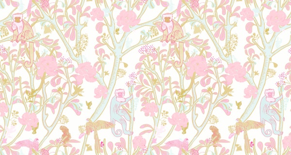 Capuchins in Pastel Pink