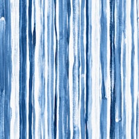 Nautical Stripes in Cobalt and White papiers peint