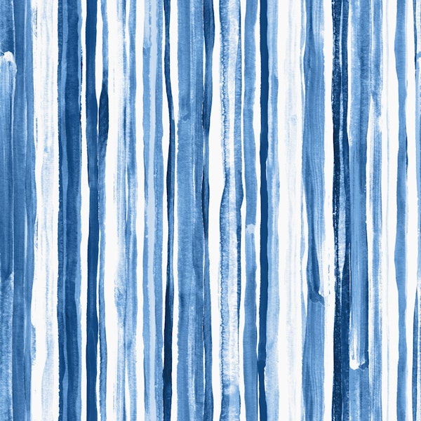 Nautical Stripes in Cobalt and White