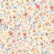 Garden tapestry loose watercolor floral beige