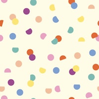 bright Confetti dots on cream tapete