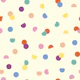 Confetti dots bright multicolour on cream