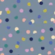 retro confetti spot bold petrol blue grey