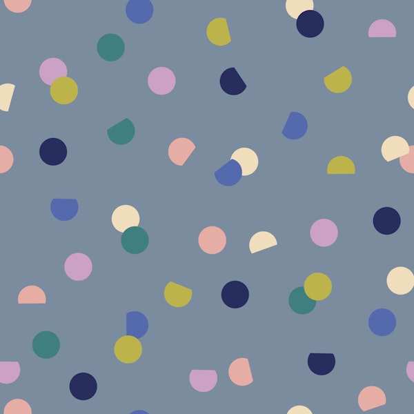 Petrol blue grey confetti spots